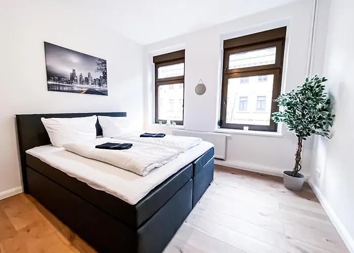 Апартаменты Mit Modernem Bad, Kueche, Waschmaschine Und Trockner Лейпциг